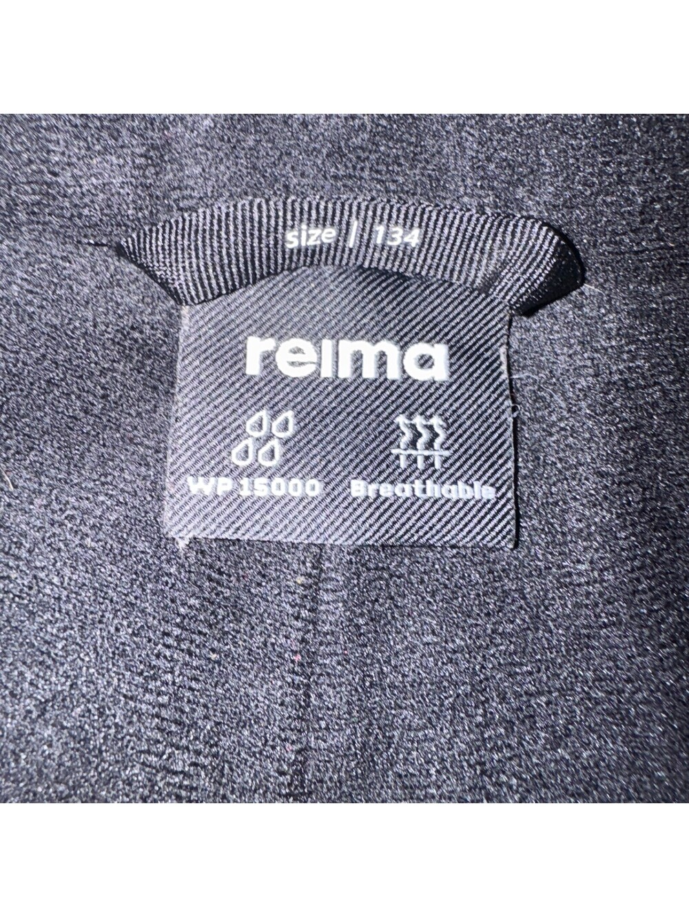 Reima Kids Terrie Reimatec Snow Ski Pants Bibs Floral Print Black Size 134 EUC - Picture 4 of 9